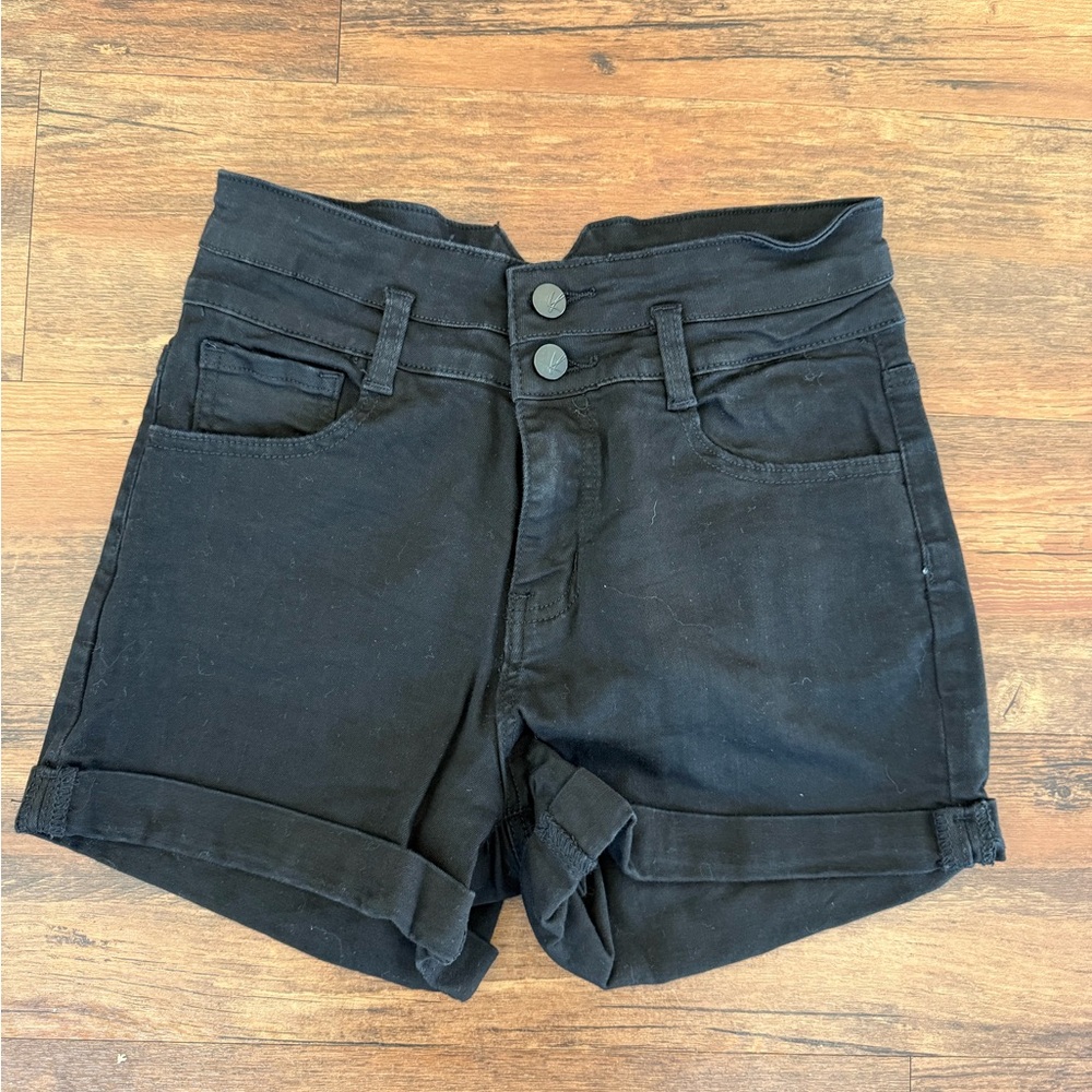 KanCan High Waist Black Women's Shorts